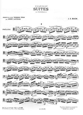 Suites de J. S. Bach pour violoncelle seul