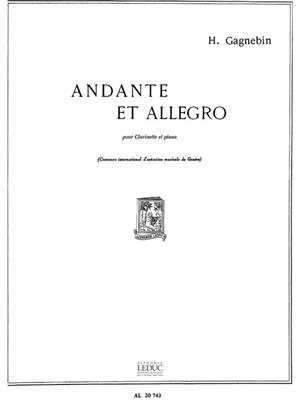 Henri Gagnebin: Andante et Allegro: Clarinette et Accomp.