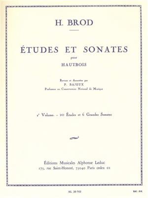 Henri Brod: Etudes et Sonates Vol.2: Solo pour Hautbois