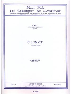 Georg Friedrich Händel: Sonata No. 6 (Saxophone/Piano): Violon et Accomp.