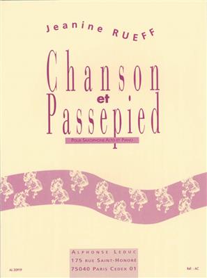 Jeanine Rueff: Chanson & Passepied Opus 16: Saxophone Alto et Accomp.