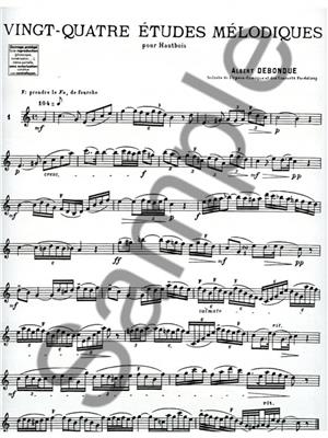 Albert Debondue: 24 Etudes Melodiques: Solo pour Hautbois