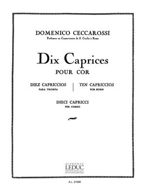 Ceccarossi: 10 Caprices: Solo pour Cor Français