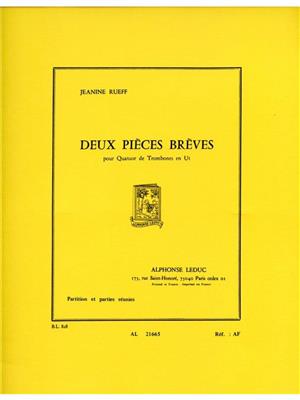 Jeanine Rueff: Deux Pièces Brèves: Trombone (Ensemble)