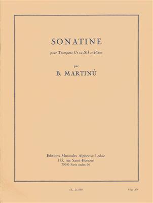 Bohuslav Martinu: Sonatine For Trumpet And Piano: Trompette et Accomp.