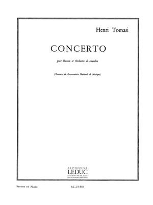 Henri Tomasi: Concerto pour Basson et Orchestre de chambre: Basson et Accomp.