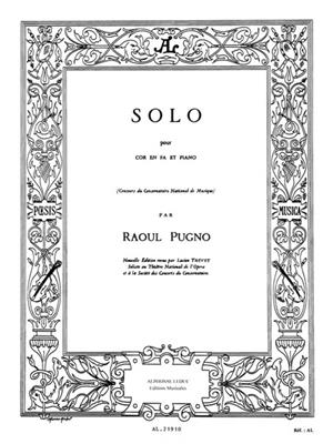 Pugno: Solo: Cor Français et Accomp.