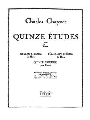 Charles Chaynes: 15 Études pour Cor: Solo pour Cor Français