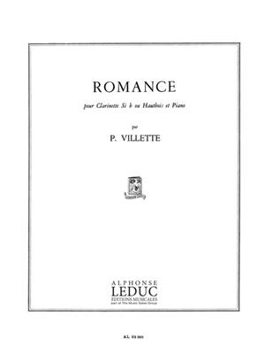 Pierre Villette: Pierre Villette: Romance Op.30: Clarinette et Accomp.