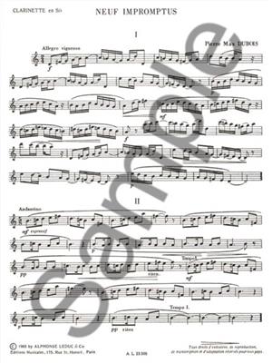 Pierre-Max Dubois: Reverie Op.24: Clarinette et Accomp.