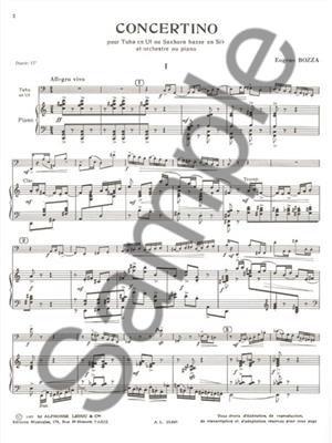Eugène Bozza: Concertino: Tuba et Accomp.