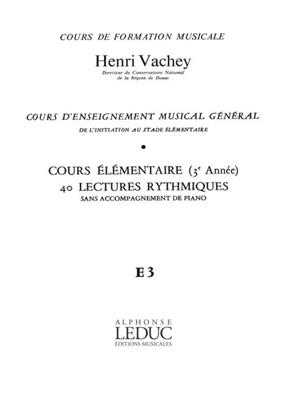 Vachey: Vachey Cours Enseignt Musical General: Solo pour Chant