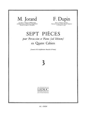 Jorand: 7 Pieces Vol.3 - Rapsodie-Ptite Ecossaise: Autres Percussions
