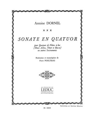 Louis-Antoine Dornel: Sonate En Quator: Flûte à Bec (Ensemble)