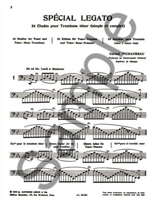 Spécial Legato - 24 Études pour Trombone ténor
