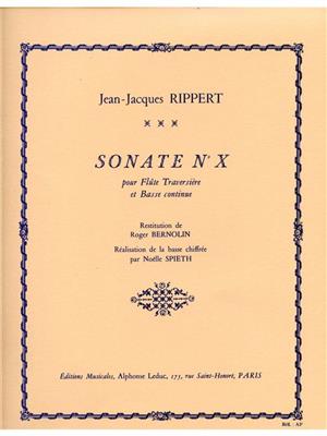 Jean-Jacques Rippert: Jean-Jacques Rippert: Sonate No.10: Flûte Traversière et Accomp.