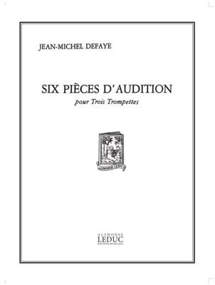 Jean-Michel Defaye: 6 Pièces d'Audition - 3 Trompettes: Trompette (Ensemble)