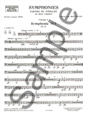 Ludwig van Beethoven: Symphonies - Timpani Parts Vol.1: Timpani