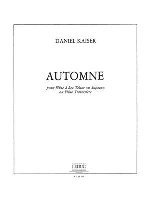 Hermann Josef Kaiser: Automne for Flute or Recorder Solo: Duo pour Bois Mixte