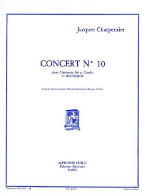 Jacques Charpentier: Concert N010 -Clarinette Sib Et Strings: Clarinette et Accomp.