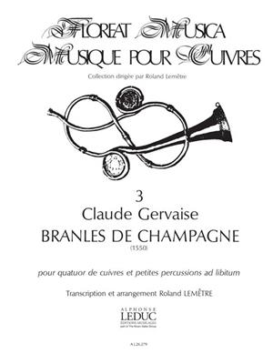 Claude Gervaise: Claude Gervaise: Branles de Champagne: Autres Percussions