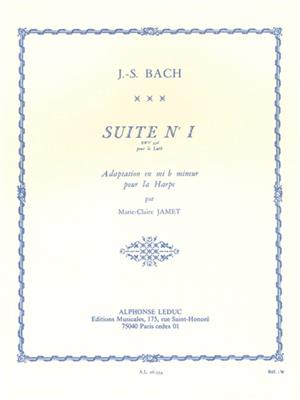Johann Sebastian Bach: Suite No.1 BWV 996 for Lute Adapted : Solo pour Harpe