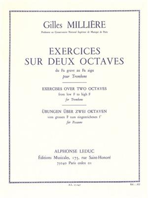 Gilles Millière: Exercices sur deux octaves: Solo pourTrombone