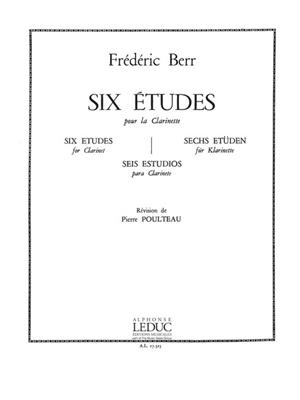 Berr: 6 Etudes: Solo pour Clarinette