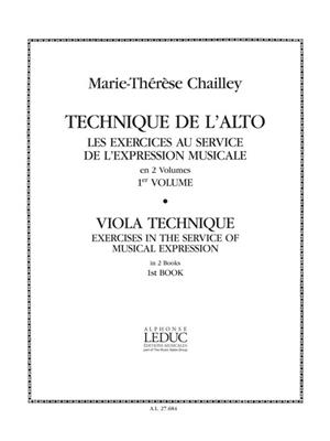 Technique de l'Alto - Viola Technique Vol.1