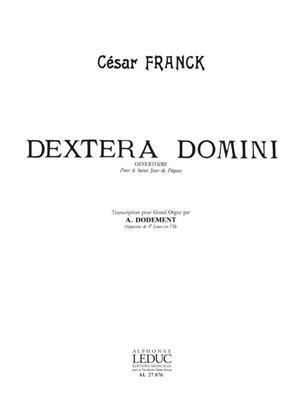César Franck: Dextera Domini: Chœur Mixte et Accomp.