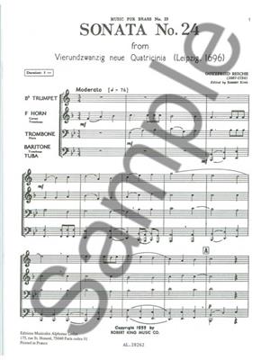 Reiche: Sonata N024: Ensemble de Cuivres