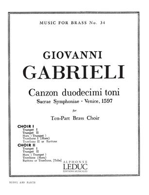 Andrea Gabrieli: Canzon Duodecimi Toni: Ensemble de Cuivres