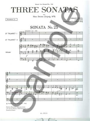 Pezel: 3 Sonatas-25-22-30Hora Decima: Duo pour Trompettes