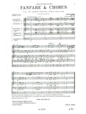 Dietrich Buxtehude: Fanfare And Chorus: Ensemble de Cuivres