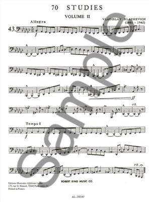 Vladislav Blazhevich: 70 Studies for Bb Flat Tuba BC Vol. 2: Solo pour Tuba