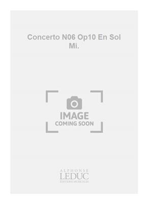 Leclair: Concerto N06 Op10 En Sol Mi.: Orchestre à Cordes et Solo