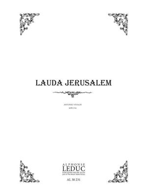 Antonio Vivaldi: Lauda Jerusalem: Solo pour Chant