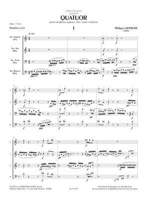 Lavergne: Quatuor: Saxophones (Ensemble)