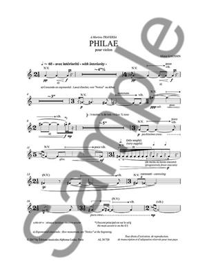 Allain Gaussin: Philae For Solo Violin: Solo pour Violons