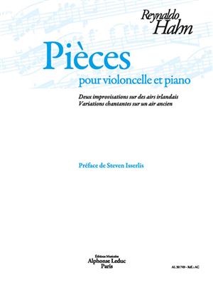 Reynaldo Hahn: Pièces pour violoncelle: Violoncelle et Accomp.