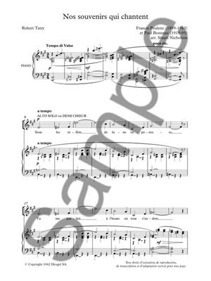 Francis Poulenc: Nos Souvenirs Qui Chantent: (Arr. Stuart Nicholson): Chœur Mixte et Piano/Orgue