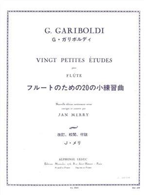 Giuseppe Gariboldi: 20 Petites Etudes Opus 132: Solo pour Flûte Traversière