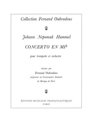 Johann Nepomuk Hummel: Concerto En Mib: Trompette et Accomp.