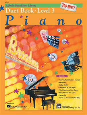 Alfred's Basic Piano Library Top Hits Duet 3