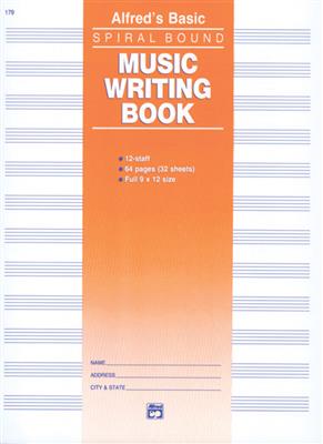 12 Stave Music Writing Book (9 x 12): Papier à Musique