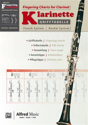 Fingering Charts Bb Clarinet French System: Solo pour Clarinette