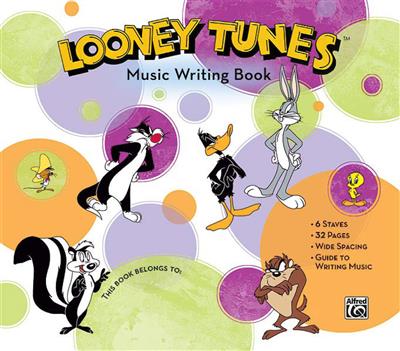 Looney Tunes Music Writing Book: Papier à Musique