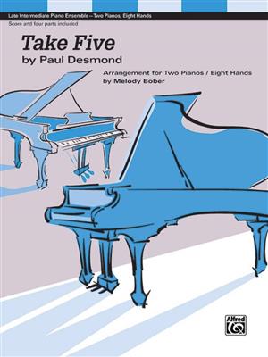 Paul Desmond: Take Five: (Arr. Melody Bober): Piano Quatre Mains