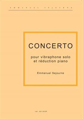 Emmanuel Sejourne: Concerto: Vibraphone