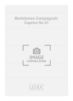 Bartolomeo Campagnoli: Bartolomeo Campagnoli: Caprice No.31: Solo pour Alto